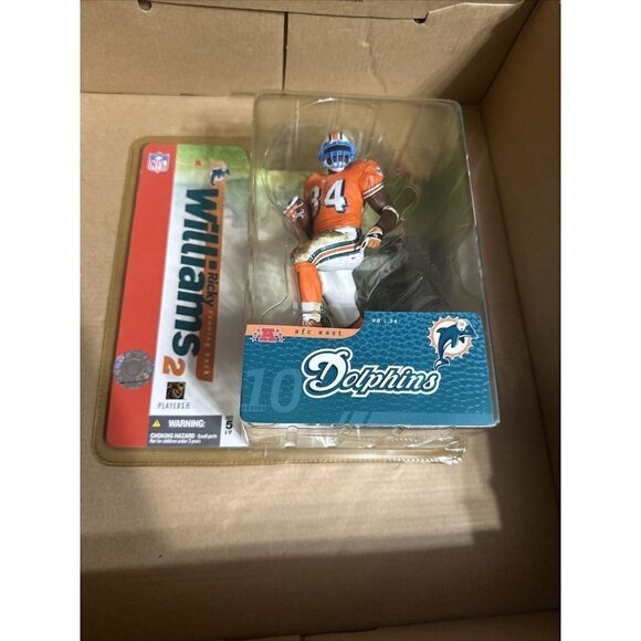 McFarlane NFL Series 10 Ricky Williams 2 Miami Dolphins Figure Orange Jersey NEW - Picture 1 of 6